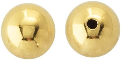 18K Yellow Gold 3mm Round Bead