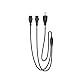Pwr Power Cord Splitter Cable: UL Listed 18AWG NEMA
