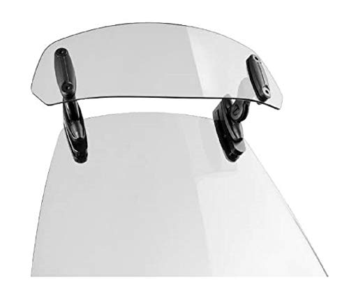 Puig 6320W Multi-Adjustable Visor Clip-On specific design, Transparent