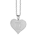 One Direction Name Stamp Crystal Heart Necklace