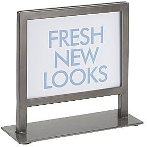 Amazon Com Boutique Countertop Sign Holder In Raw Steel Finish 7