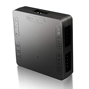 Queen.Y RGB-Omvormer 5V-3-Pins Naar 12V-4-Pins RGB-Overdrachtshub Niet Compatibel Met Asrock-Moederbord