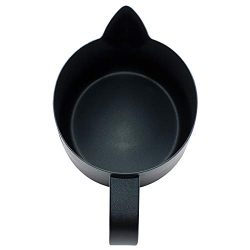 Dianoo Espresso Steaming Pitcher, Espresso Milk Frothing Pitcher Stainless steel, Coffee jug, Latte Art Cup 20 OZ (600ML) Black - Thumbnail 4