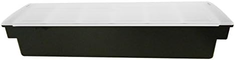 Condiment Caddy in Black with Lid Has Removable Individual Compartments Inclosed to Keep Food Fresh