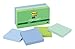 Post-it Recycled Super Sticky Notes, 3x3 in, 12 Pads, 2X Sticking Power, Oasis Collection, Cool Colors, Recyclable (654-12SST)