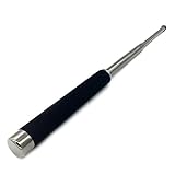 Silfrae Three Sections Retractable Stick Emergency Escape Tool for Travel, Hiking or Other Outdoor Activities. (Black-L, Long)