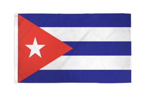 Moon Knives Cuba Flag 4x6 Foot Flag Banner (150 Denier) Super Poly Indoor/Outdoor - Party Decorations Supplies For Parades - Prime Outside, Garden, Men Cave Decor Flag