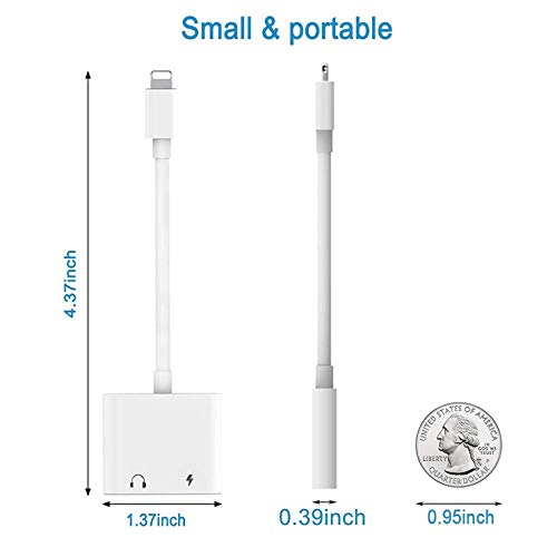 image for Deerma Headphone Adapter for iPhone Adaptor 3.5mm Jack Dongle Earphone
