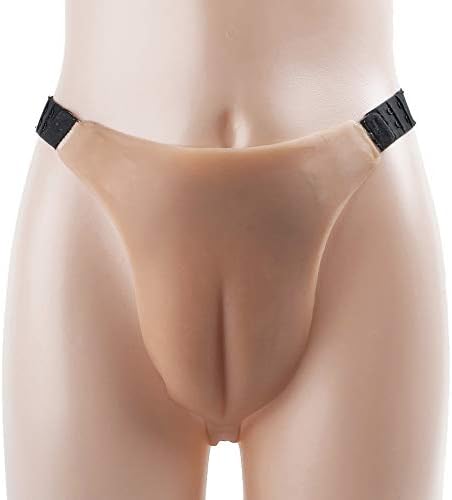 AKAKKSKY Silicone Fake Hiding Gaff Panty Adjustable black belt Sexy and Attractive skin-friendly soft Suitable for Crossdressers Cosplay