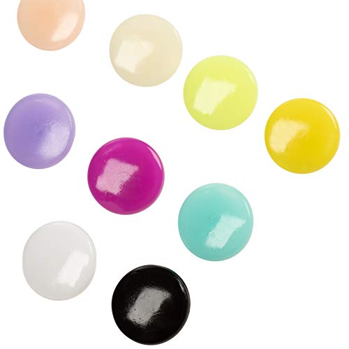 Snap Fastener Kit - 408 Sets of T5 Plastic Snap Buttons with Snap Pliers and Installation Tools for Craft, 24 Assorted Colors, 1/2 Inch Cap Diameter