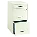 Home Square Value Pack (Set of 2) 3 Drawer Steel File Cabinet in White