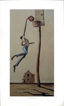 Amazon Com Ernie Barnes High Aspirations Print 22 X 11 In