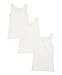 Amoureux Bebe Girls Cami Undershirts- Tagless Cotton Tank Tops-Pink/White, 3 Pk