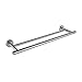 JQK Double Bath Towel Bar, 20.5 Inch 304 Stainless Steel Thicken 0.8mm Towel Rack Bathroom, Towel Holder Brushed Finished Wall Mount, Useable Length 18 Inch, TB100L18-BN