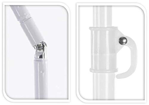 Meinposten Sonnenschirm UV-Schutz 30+ Strandschirm mit Fransen Balkonschirm Schirm Ø 155 cm GRÜN – Bild 3