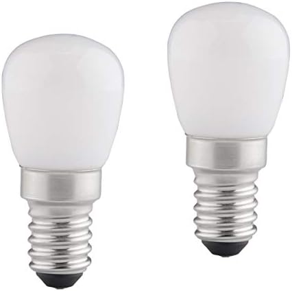 LED Bulb E14, 2W 210 Lumen Equivalent to 15W, Small Screw SES, Cool White, AC 220-240V for Fridge/Sewing Machine/Freezers/Pottery Lamp Bulb and More, 2 Pack, B4U