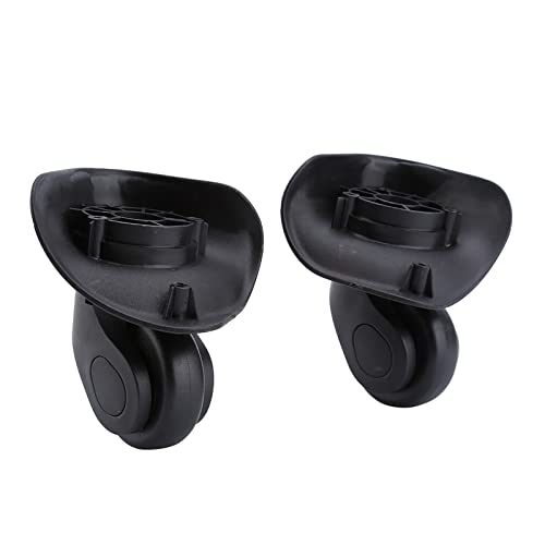 Replacement Luggage Wheels, Universal Suitcase Wheels 2 Pack 360 Degree Swivel for Trolley Cases Travel Bags Easy Install PVC Plastic