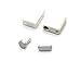Silver Cute 4in1 Metal Aluminum Skin Hard Earphone Jack & Charger Port Anti Dust Plug Cap + Storages for iPhone 6 Plus,iPhone 6S Plus