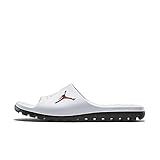 Nike Jordan Men's Jordan Super.Fly Team Slide White/Gym Red/Black Sandal 10 Men US