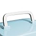 EVERTOP Medicine Cabinet with Coded Lock and Divided Compartments, Cyan