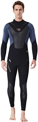 Renile Men‘s Zip Keep Warm Sunscreen Wetsuit Swimming,Surfing and Snorkeling Diving Coverall Suit Jumpsuit