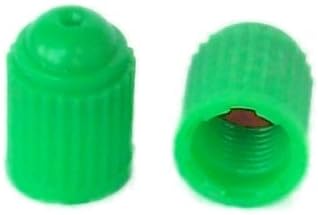 Elevate Automotive Nitrogen N2 Automotive Valve Stem Cover, Green, 4 Pack