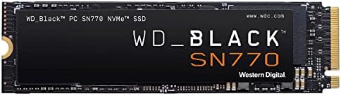 WD_BLACK 2TB SN770 NVMe Internal Gaming SSD Solid State Drive - Gen4 PCIe, M.2 2280, Up to 5,150 MB/s - WDS200T3X0E - [Previous Generation]