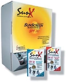 CoreTex 91663 SunX SPF30 Sunscreen Lotion Pouches Wall-Mount 50/bx by Coretex