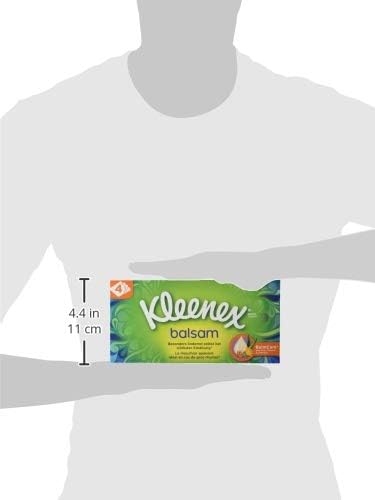 Kleenex Balm Tissues 4 Ply Ideal for Colds and Allergies 24 Packs 60 Wipes Storage Pack, Red, 1440 count (Pack of 1) - Image 4