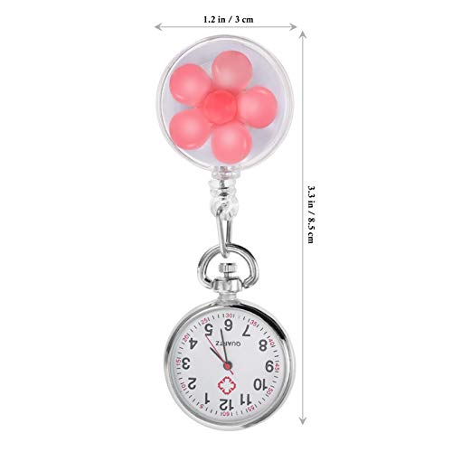 UKCOCO Nurse Fob Watch Silicone Digital Nurses Watch Retractable