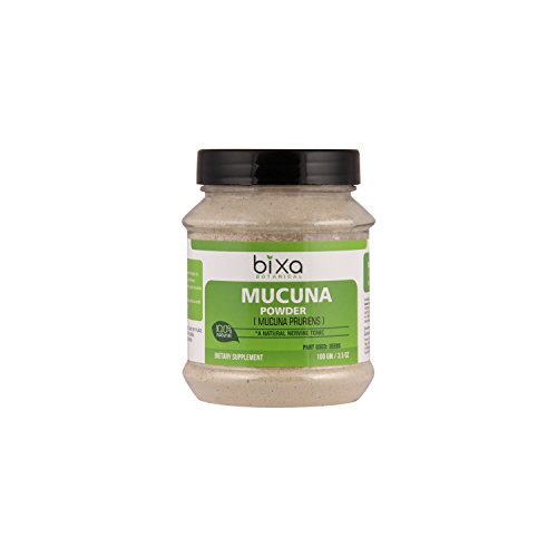 Mucuna Pruriens Powder (Velvet Bean Powder/Kapikacchu) L-Dopa Source Ç€ Natural Nervine Tonic & Muscle Builder Ç€ Herbal Mood Enhancement and Aphrodisiac Supplement Ç€ Libido Booster (3.5 Oz/100g)