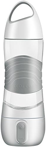 Smart Water Bottle, Levitom 4 in 1 Hydration Remind Didi Cup with Spray Humidifier, Led Lighting, Timed Reminder, USB Rechargeable. Sports Water Bottle for Climbing, Hiking, Camping, Fitness