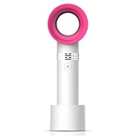 URTop 1Pcs USB Handheld Mini Cooler Leafless Fan Rechargeable Portable Leafless Fan 3 Fan Speed Rating