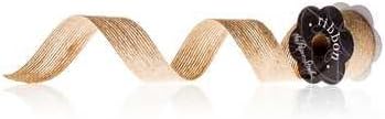 Natural Burlap Jute Ribbon 5/8" x 4 ft.