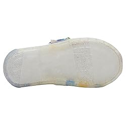 TOMS Girls Alpargata Loafer Flat, White Watercolor