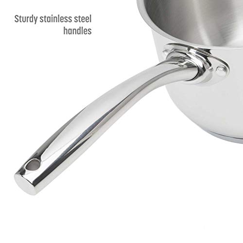 Goodful 12Piece Classic Stainless Steel Cookware Set with TriPly Base