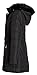 Sportoli Women's Longer Length Belted Winter Puffer Coat with Plush Lined Hood