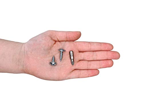 (500 Stück) verzinkter Stahl 6,0 x 16 mm Holzschrauben, Metallschrauben, modifizierter Halsspannkopf, selbstschneidend… – Bild 6