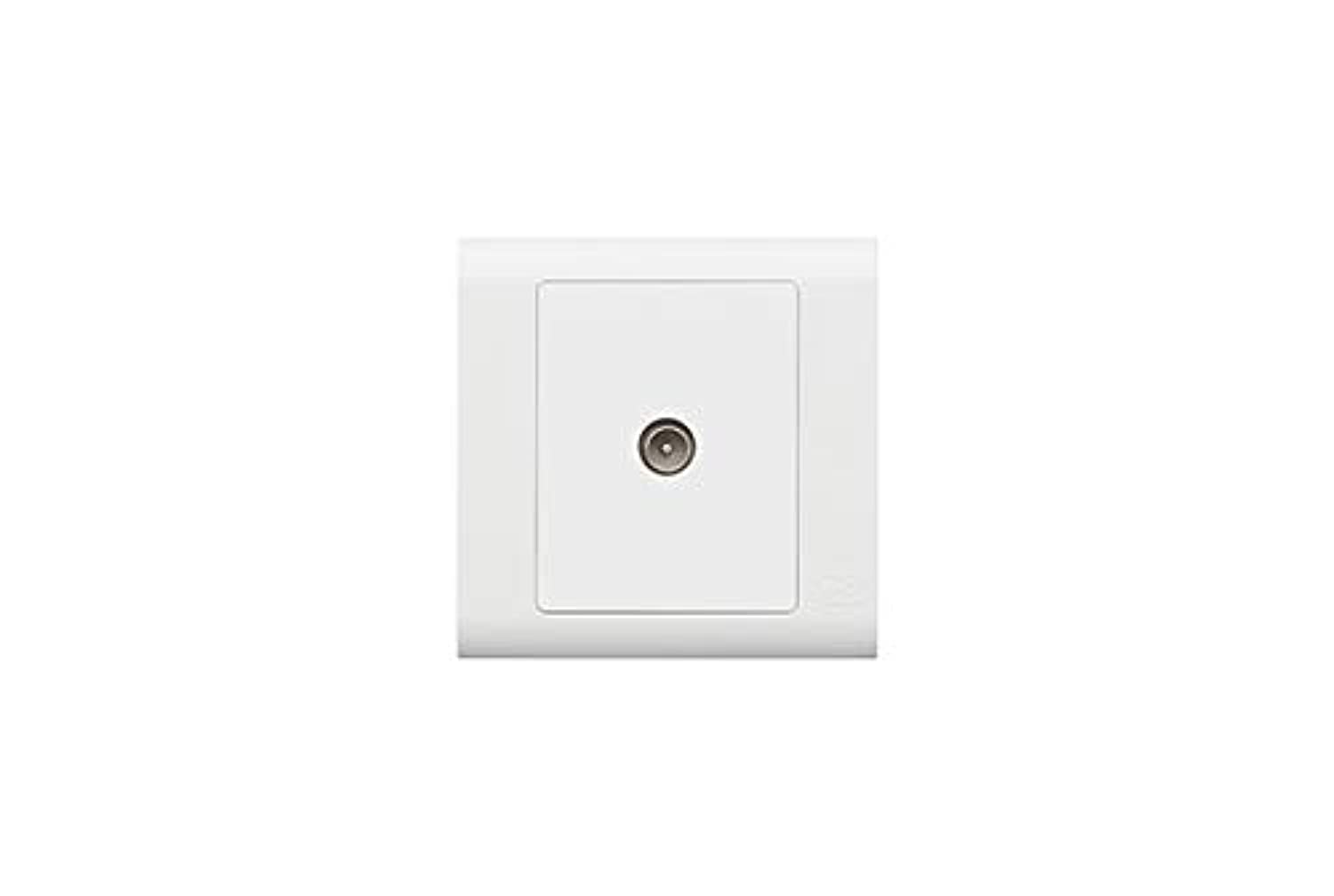 MK Essentials 1G Single Outlet Male Non-Isolated TV Socket