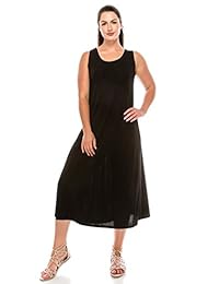 Vestido largo sin mangas elástico de mujer Jostar