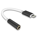 Lightning to 3.5mm Aux Headphone Jack Adapter Cable,Interface Headphone Audio Adapter to Listen Music Data Cable for iphone 7 / 7 plus - Black