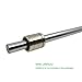 ReliaBot 2PCs 8mm x 400mm (.315 x 15.75 inches) Case Hardened Chrome Plated Linear Motion Rod Shaft Guide - Metric h8 Tolerance