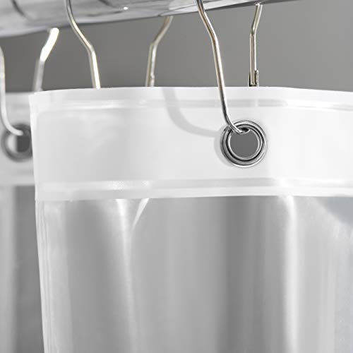 LOVTEX 2 Pack Clear Shower Curtain Liners 72" x 72" PEVA Lightweight