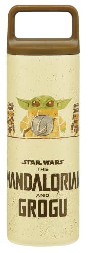 スケーター(Skater) スクエアハンドル付 マグボトル 水筒 450ml 保温 保冷 ステンレス ディズニー STAR WARS マンダロリアン・アンド・グローグー STSQH5-A
