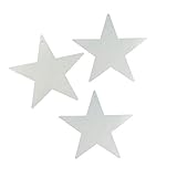 Fun Express - 12" Silver Cardboard Star Decor 12pc for Party - Party Decor - Wall Decor - Cutouts - Party - 12 Pieces