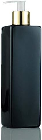 TUANTALL Refillable Bottle Press Pump Plastic Empty Bottle Shampoo Soap Lotion Makeup Liquid Dispenser Shampoo Shower Gel Sub-Bottle,500ml black