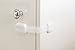 8 Adjustable Child Safety Locks (White) - Uses 3M Adhesive with Adjustable Strap and Latch System for Cabinets & Drawers - For Baby Proofing Cabinets, Drawers, Easy Installation, Ideal for Home Safety