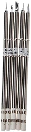 Welding Tips - 5 Pcs T12 Series Solder Iron Tips Bakon 950d Soldering Station - Shield Heat Welding Tricks Finger Tips Welding Tips Inductor Ksger Iron Solder Bakon Station Hakko Ignition Coil O