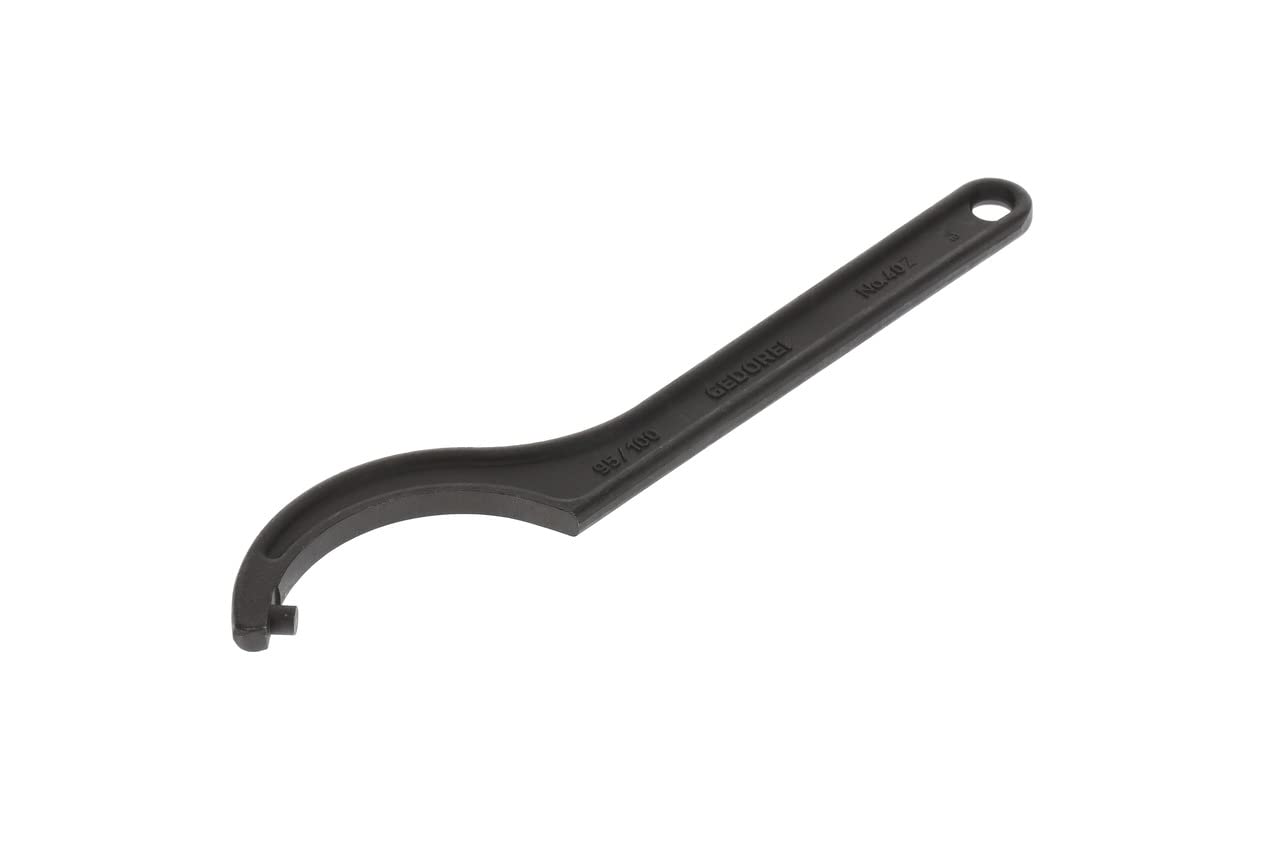 GEDORE Hook spanner with pin, for Capstan nuts, AF 95-100 mm, Tip dia. 8 mm, Ratchet spanner, 40 Z 95-100