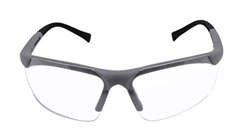 Ruddman Supplies - Clear Safety Glasses - Scratch Resistant Lenses - 99.9% UV Protection - Fully Adjustable Temples - 3 Pack